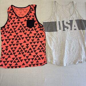 Lot Of 2 Tank Tops 2x Carbon Rue 21 Old Navy Men’s NWOT USA
